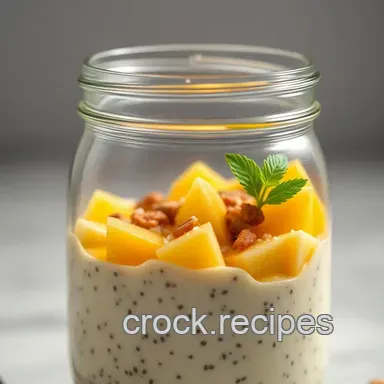Tropical Coconut Chia Seed Pudding: Sunshine in a Jar! Recipe Card
