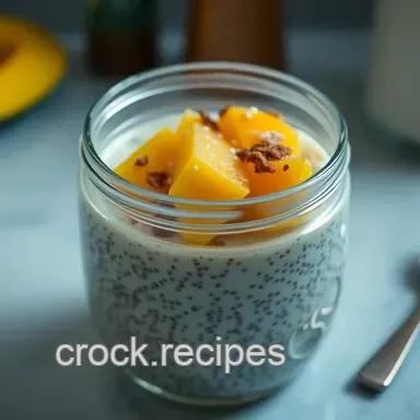 Tropical Coconut Chia Seed Pudding: Sunshine in a Jar! Recipe Card