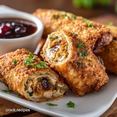 Turkey Stuffing Air Fryer Eggrolls The Ultimate Crispy Leftover Appetizer Recipe Card