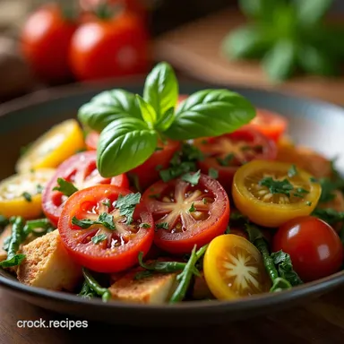 The Best Panzanella Easy Italian Salad Recipes with Basil Recipe Card