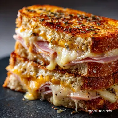 Hot Ham and Cheese: Ultimate Baked Croque Style Sandwich Melts