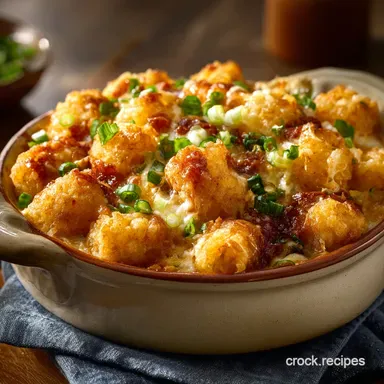 Tater Tot Casserole: No Canned Soup, Ultimate Comfort Recipe Card