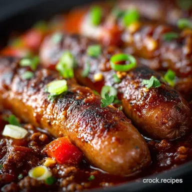 Thick ClingOn Crockpot Hot Dog Chili NoBean Party Recipe Recipe Card