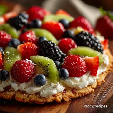 Keto Cookie Pizza: The Best Sugar-Free Low Carb Fruit Pizza Recipe Card