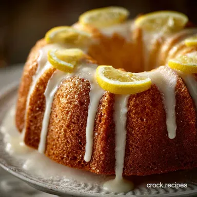 Lemon Bundt Cake: The Ultimate Sour Cream Recipe with Glaze