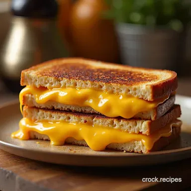 The Best Melty Multi Cheese Grilled Cheese Recipe Recipe Card