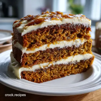 Pumpkin Spice Layer Cake: Sticky, Moist Recipe with Cream Cheese Frosting Recipe Card