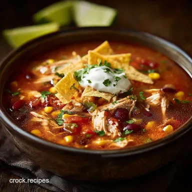 Crock Pot Chicken Tortilla Soup: Ultimate Slow-Cooker Winner Recipe Card