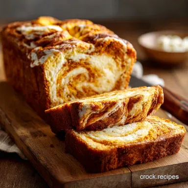 Pumpkin Cream Cheese Bread Recipe: Ultra Moist Cream Cheese Swirl Recipe Card