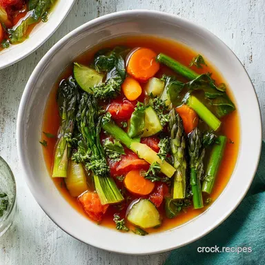 Transform Your Diet Pot Weight Loss Soup Recipe for 6 Servings Recipe Card