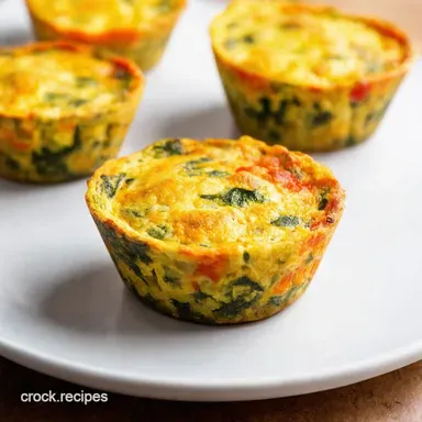 VeggieLoaded Breakfast Frittata Cups Easy Rainbow Goodness Recipe Card