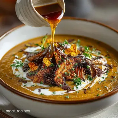 Golden Mushroom Soup: Velvety Sherry Porcini Recipe