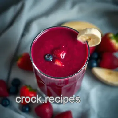 Vibrant Beet & Berry Smoothie Recipe: A Wholesome Morning Boost Recipe Card
