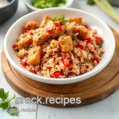 How to Make Cooked Chicken Red Rice Salad Delight: A Tasty Twist Recipe Card