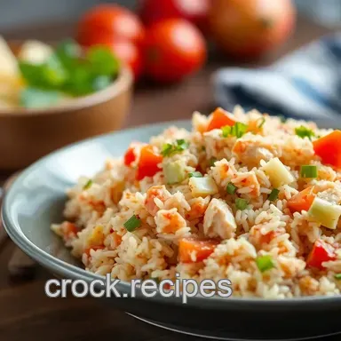 How to Make Cooked Chicken Red Rice Salad Delight: A Tasty Twist