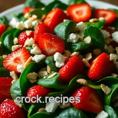 Bright & Easy Strawberry Spinach Salad Recipe with Honey-Lemon Dressing