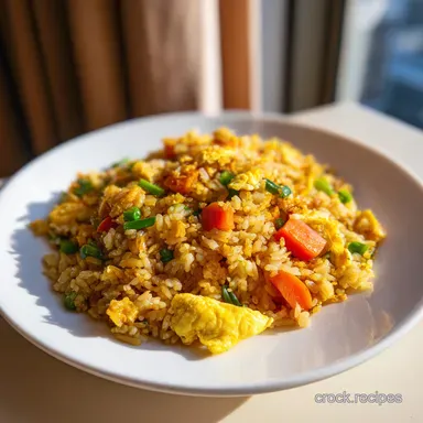 Fried Rice in 20 Minutes for 4 Servings Recipe Card