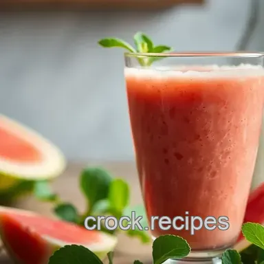 Watermelon Smoothie Bliss: Sunshine in a Glass! So Easy! Recipe Card