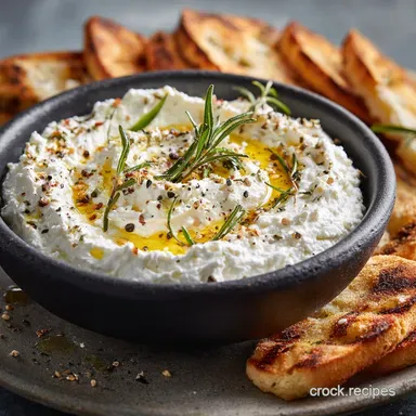 Homemade Dip Recipes: Creamy Whipped Feta, Perfect for Party Recipe Card