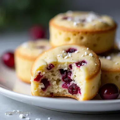 White Chocolate Cranberry Shortbread Bliss Bites Recipe