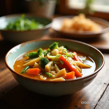 Delicious Chinese Vegetable Soup Recipe A Healthy Hug in a Bowl Recipe Card