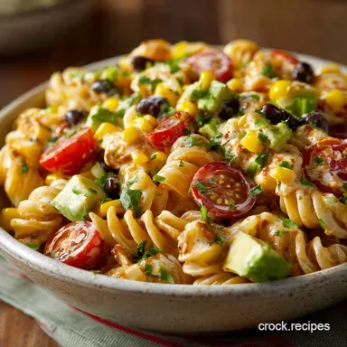 Taco Pasta Salad Recipe Easy The Ultimate Creamy Summer Potluck Dish Recipe Card