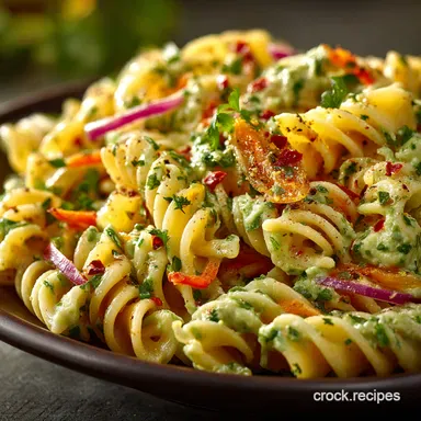 Fiesta Pasta Salad My Zesty Summer Salad Recipe Recipe Card