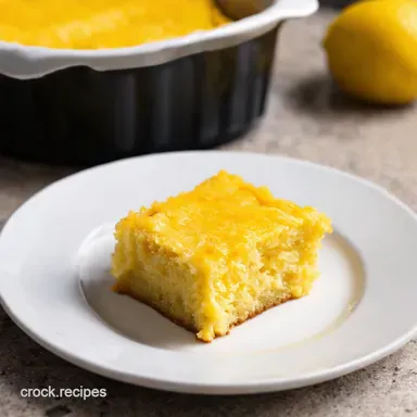 Zesty Lemon Dream Easy 4Ingredient Dump Cake Recipe Card