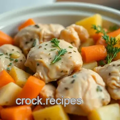Zesty Lemon Herb healthy crockpot chicken recipes: Easy & Flavorful!