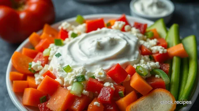 Creamy Greek Yogurt Veggie Dip: Fresh Flavorful and Fabulous!
