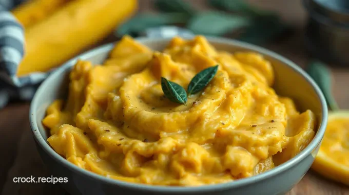 Creamy Mashed Butternut Squash with Sage Butter