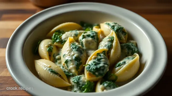 Creamy Spinach & Ricotta Stuffed Shells