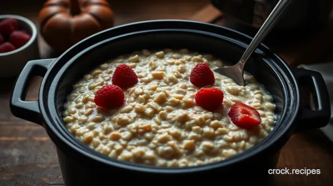Creamy Steel Cut Oats Delight in the Crock Pot