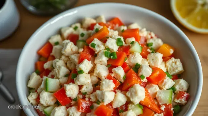 Crisp & Creamy Easy Crab Salad