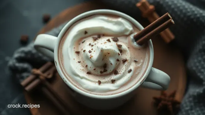 Decadent Hot Chocolate with Whipped Cream