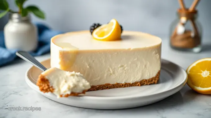 Greek Yogurt Cheesecake with Lemon & Honey
