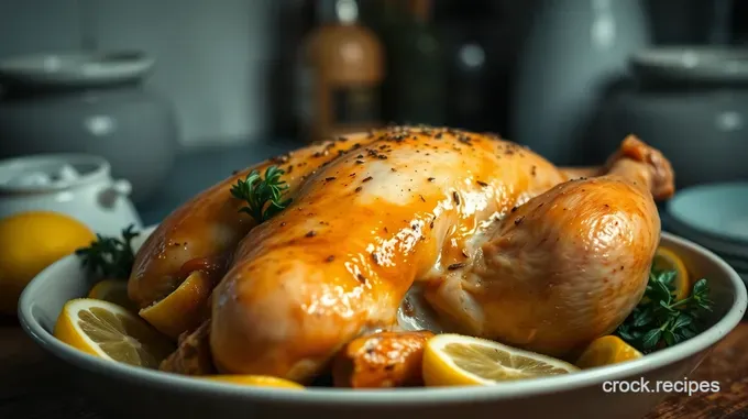 Lemon Herb Roast Chicken with Garlic Potatoes