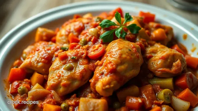 Low-Carb Crock Pot Chicken Cacciatore