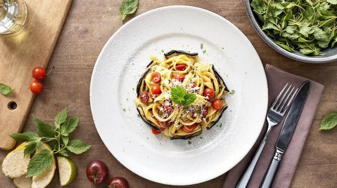 Pasta ‘ncasciata: Aubergine Wrapped Pasta Dome