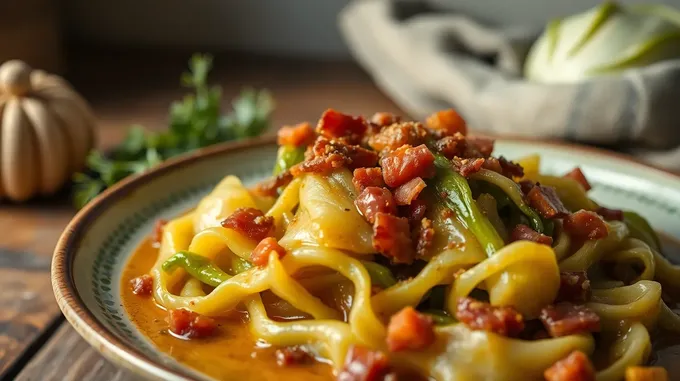 Quick Braised Cabbage with Pancetta