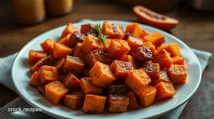 Savory Baked Sweet Potato Cubes: A Simple and Irresistible Side Dish