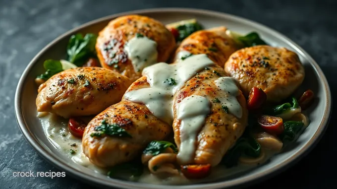 Savory Chicken Saddles with Herb Cream Sauce