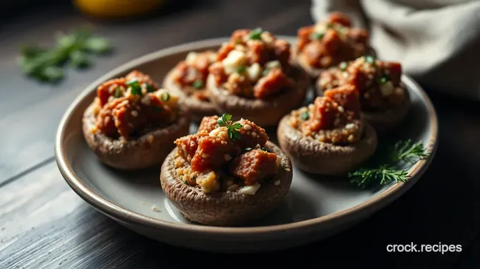Savory Sausage-Stuffed Mushrooms