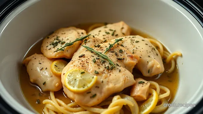 Savory Slow-Cooked Lemon Herb Chicken