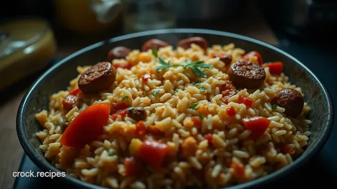 Savoury Sausage and Rice Casserole