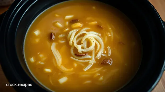 Slow-Cooked French Onion Soup: A Comforting Delight