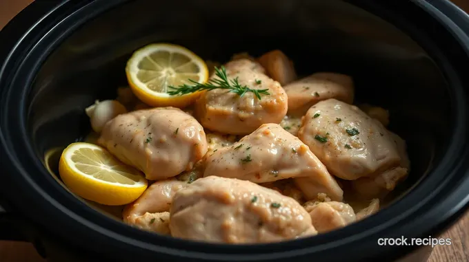 Sun-Kissed Lemon Herb Chicken in the Crock Pot