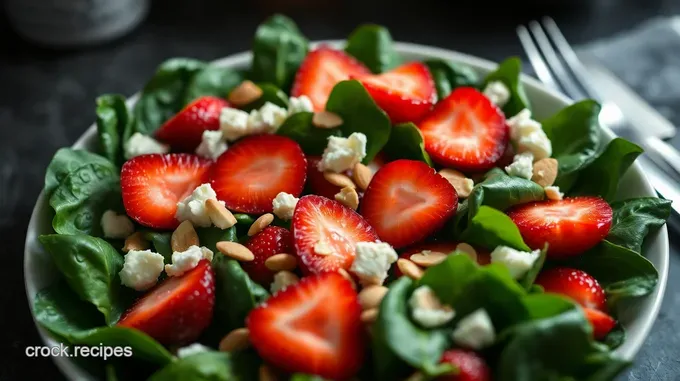 Vibrant Spinach and Strawberry Salad with Balsamic Vinaigrette