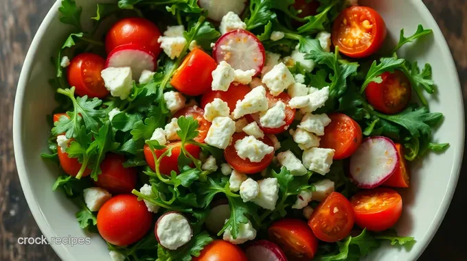 Zesty Arugula Salad with Lemon Vinaigrette