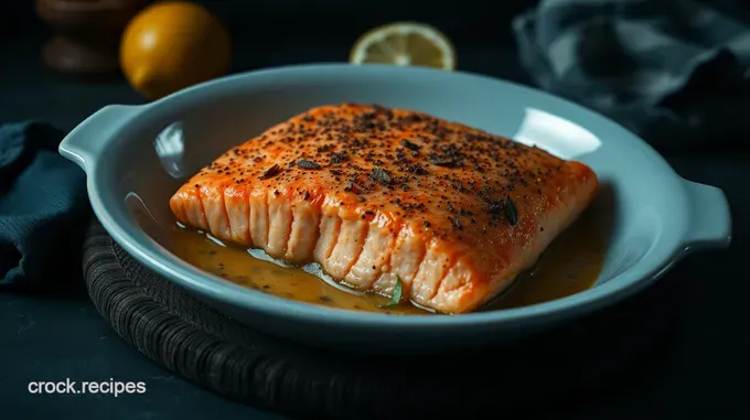 Zesty Baked Salmon Fillet with Herb Lemon Butter